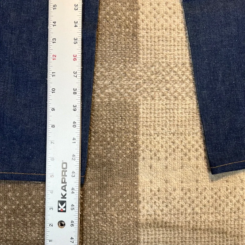 Vintage Wrangler No Fault Jeans Mens 38x32 70s USA Made Dark Wash Indigo Denim